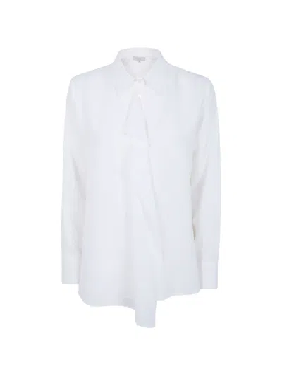 Antonelli Long-sleeved Ruffled Shirt In White