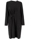 Antonelli Loose Fit Black Dress In Black