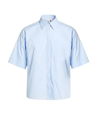 Antonelli Man Shirt Azure Size 15 Cotton In Blue