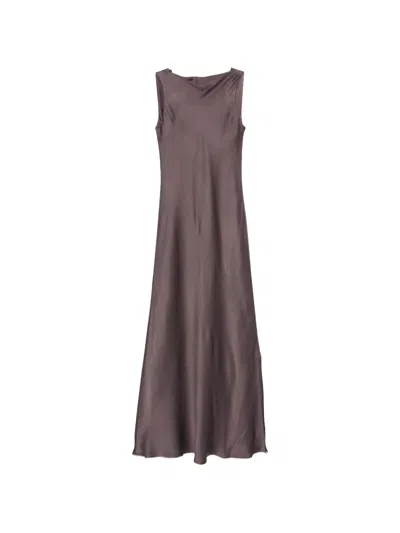 Antonelli Mara Cowl-neck Dress In Brown