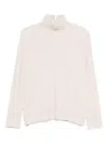 Antonelli Turtleneck Long-sleeved Sweater In White