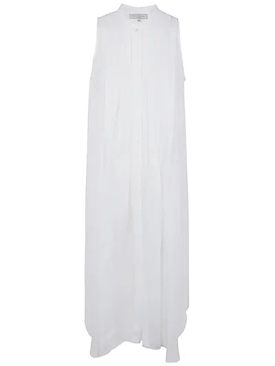 Antonelli Martin Sleeveless Pleated Tunic In White