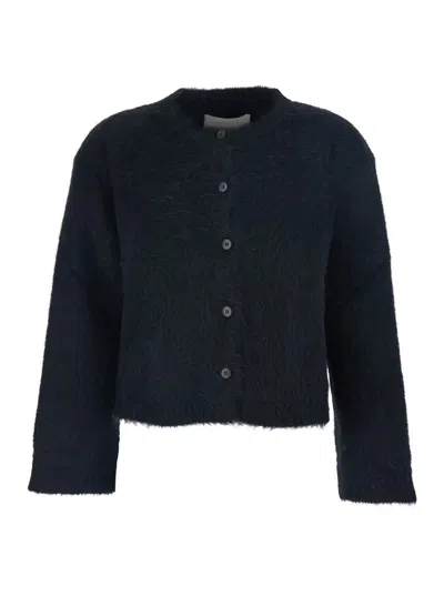 Antonelli Round-neck Long-sleeve Knitted Sweater In Multi