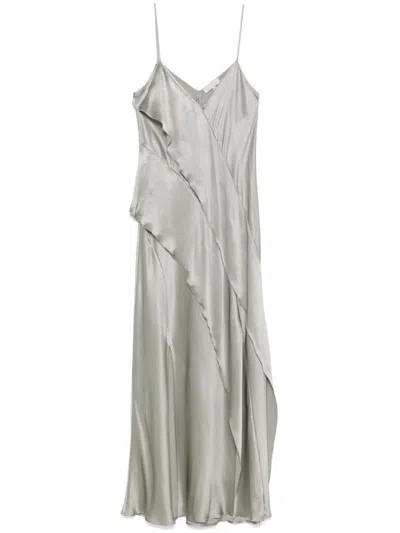 ANTONELLI ANTONELLI MAXI DRESS WITH DESIGN AND SPAGHETTI STRAPS