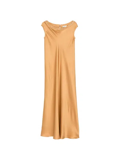 Antonelli Maxwell Sequin-embellished Dress In Yellow