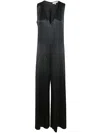 Antonelli Sleeveless Wide Leg Jumpsuit In Blue