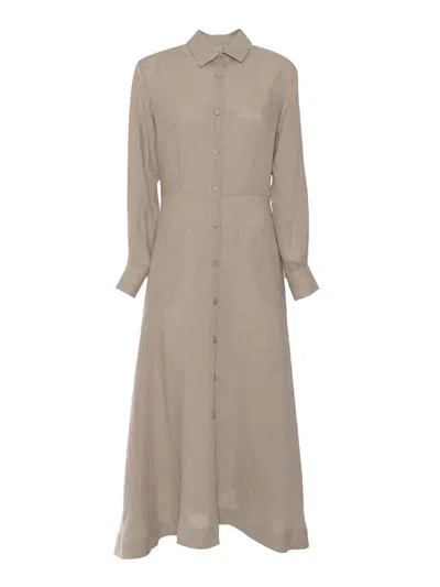 Antonelli Midi Dress In Beige