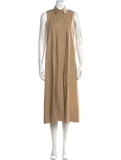 Pre-owned Antonelli Midi Length Dress In Neutrals