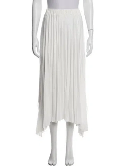 Pre-owned Antonelli Midi Length Skirt In White