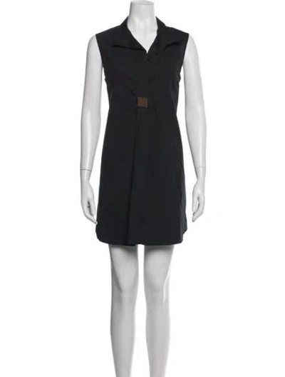Pre-owned Antonelli Mini Dress In Black