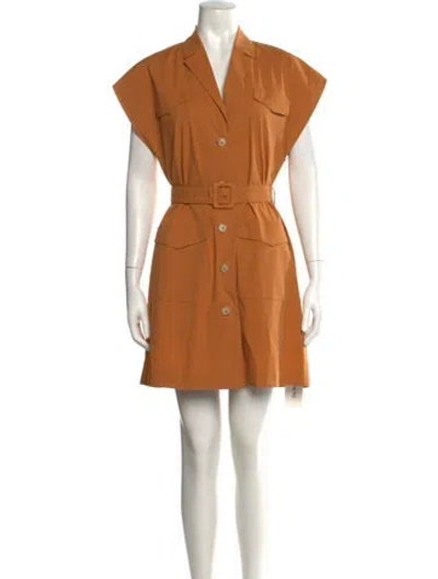 Pre-owned Antonelli Mini Dress In Orange