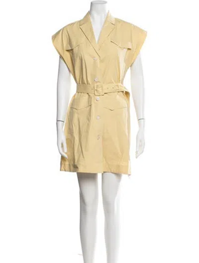 Pre-owned Antonelli Mini Dress In Yellow