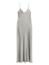 Antonelli V-neck Strapless Dress In Gray