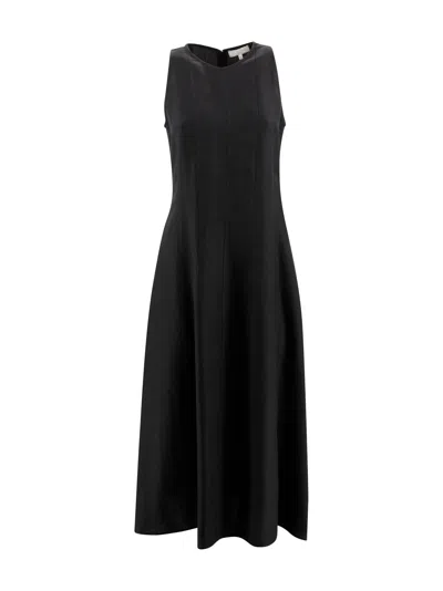 Antonelli Monsen Linen Dress In Black