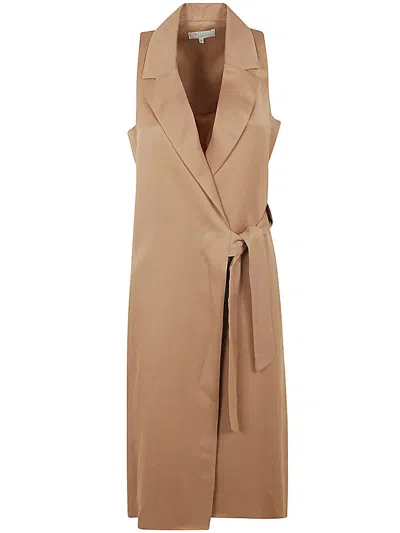 Antonelli Muller Sleeveless Dress In Brown
