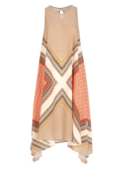 Antonelli Multicolor Silk Dress