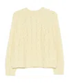 Antonelli Openwork Knitted Sweater In Neutral