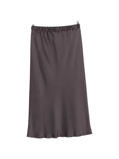 Antonelli Orinoco Elastic-waistband Midi Skirt In Gray