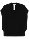 Antonelli Orione Knitted Vest In 黑色