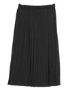 Antonelli Orvieto Pleated Midi Skirt In Gray