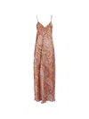 Antonelli Paisley-pattern Silk Maxi Dress In Multi