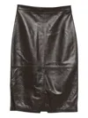 Antonelli Panelled Leather Skirt In Black