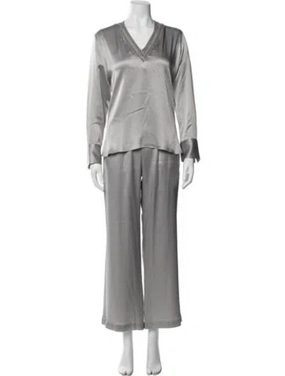 Pre-owned Antonelli Pant Set W/ Tags In Gray