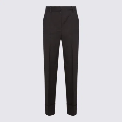 Antonelli Dark Brown Wool Pomino Pants