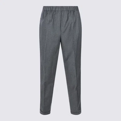 ANTONELLI ANTONELLI GREY WOOL PANTS