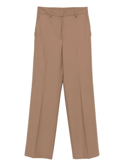 ANTONELLI ANTONELLI PANTALONI KAKI A GAMBA DRITTA CON TASCHE LATERALI