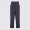 Antonelli Blue Linen Pants In Multicolor