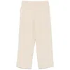 Antonelli Silk Pants In Beige