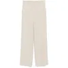 Antonelli Silk Pants In Beige
