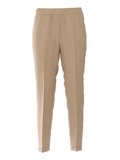 Antonelli Elasticated-waist Trousers In Brown