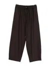 Antonelli Drawstring Waist Casual Pants In Burgundy
