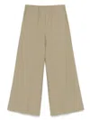 Antonelli Elastic Pleated Casual Pants In Green