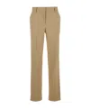 Antonelli 'pesaro' Beige Tailored Pants With Pleats In Brown