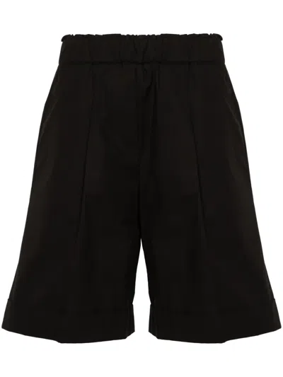Antonelli Pleat-detail Shorts In 黑色