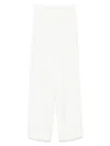 Antonelli Pleated Zipper Casual Pants In White