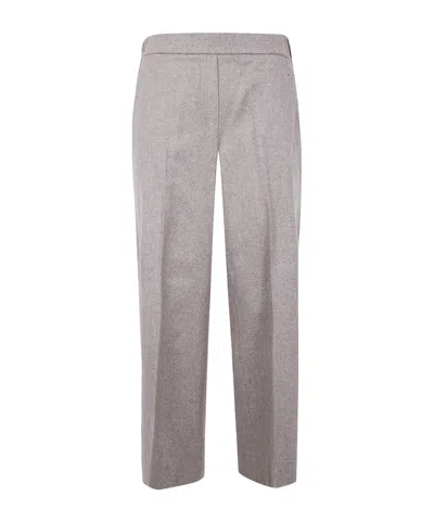 Antonelli Pleated Detail Casual Pants In Gray