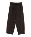 Antonelli Pleated Detail Track Pants In Brown
