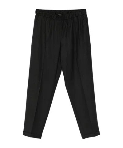 Antonelli Pleated Details Casual Pants In Black