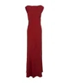Antonelli Cowl-neck Maxi Dress In Red