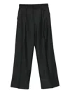 Antonelli Pleated Trousers In Black