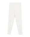 Antonelli Pleated Zipper Casual Pants In White