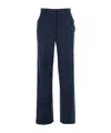 Antonelli Pleated Zipper Casual Pants In Blue