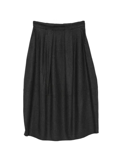 Antonelli Pleated-detail Maxi Skirt In Black