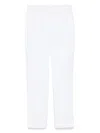 Antonelli Elastic Waist Casual Pants In White