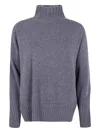 Antonelli High-neck Wool Sweater In Blue