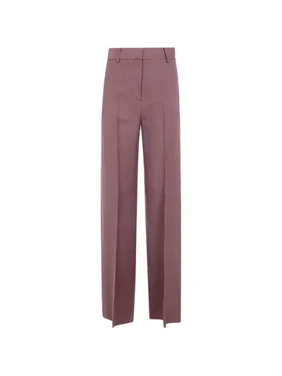 Antonelli Pressed-crease Straight-leg Trousers In Pink